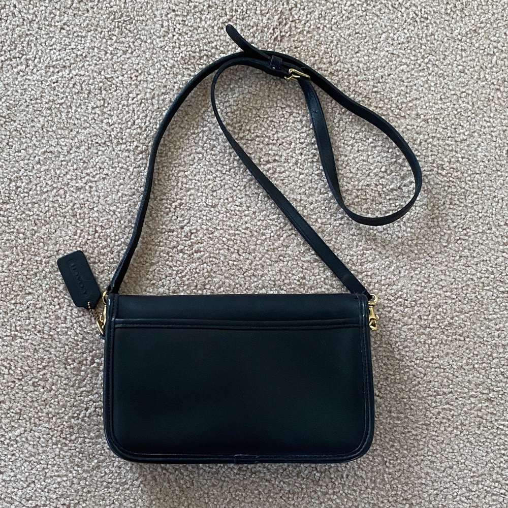Coach Black Penny Crossbody Bag Vintage - Picture 3 of 9